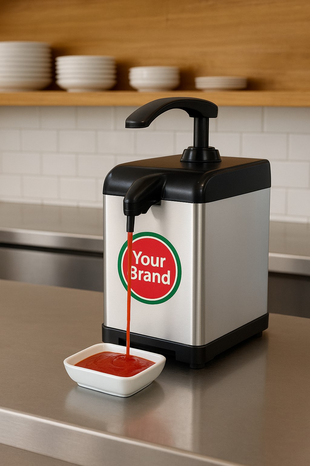 Dyspenser UNI2 – nowoczesny wygląd na stanowisku kuchennym